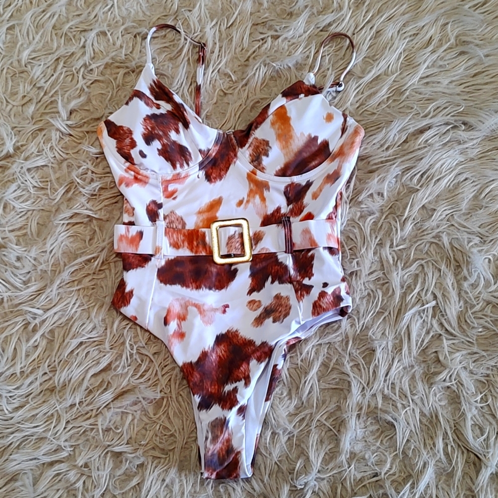 Cowhide print Swimming Suit